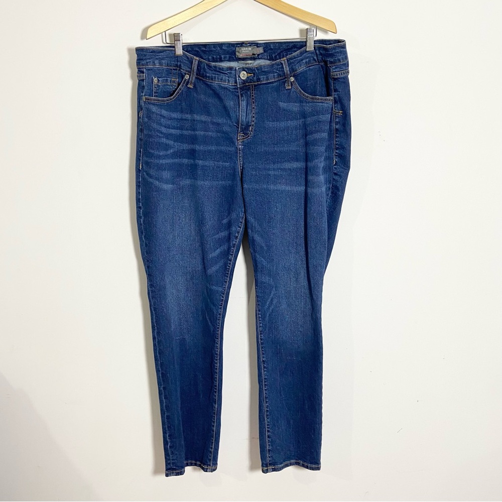 Torrid Boyfriend Straight Leg Vintage Stretch Mid Rise Jeans